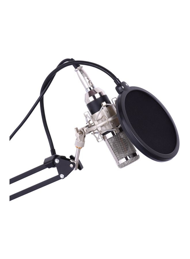 Professional Broadcasting Studio Recording Condenser Microphone Set I2694B-A Black