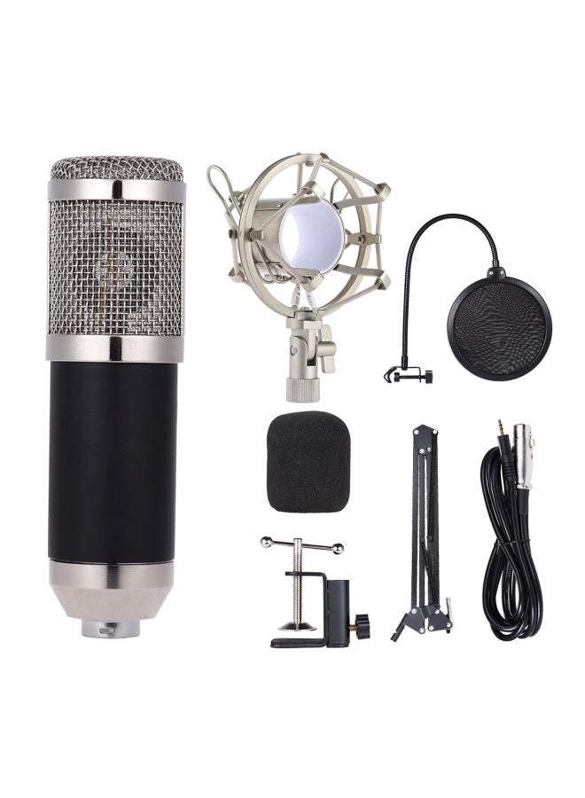 Professional Broadcasting Studio Recording Condenser Microphone Set I2694B-A Black