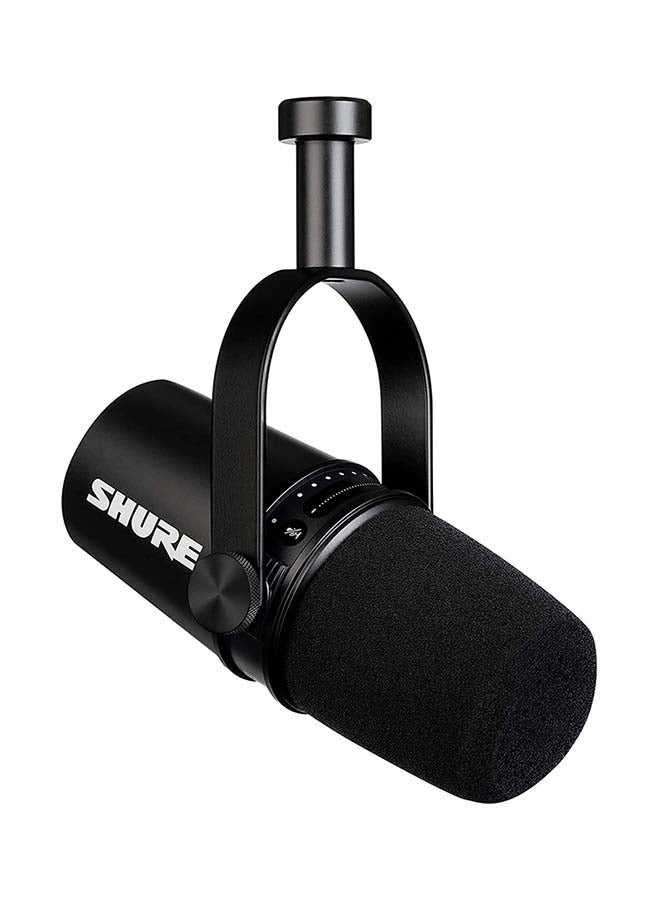 USB Podcast Microphone For Podcasting MV7-K Black