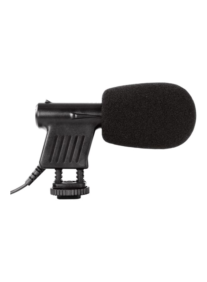 Condenser Microphone For DSLR Cameras Black