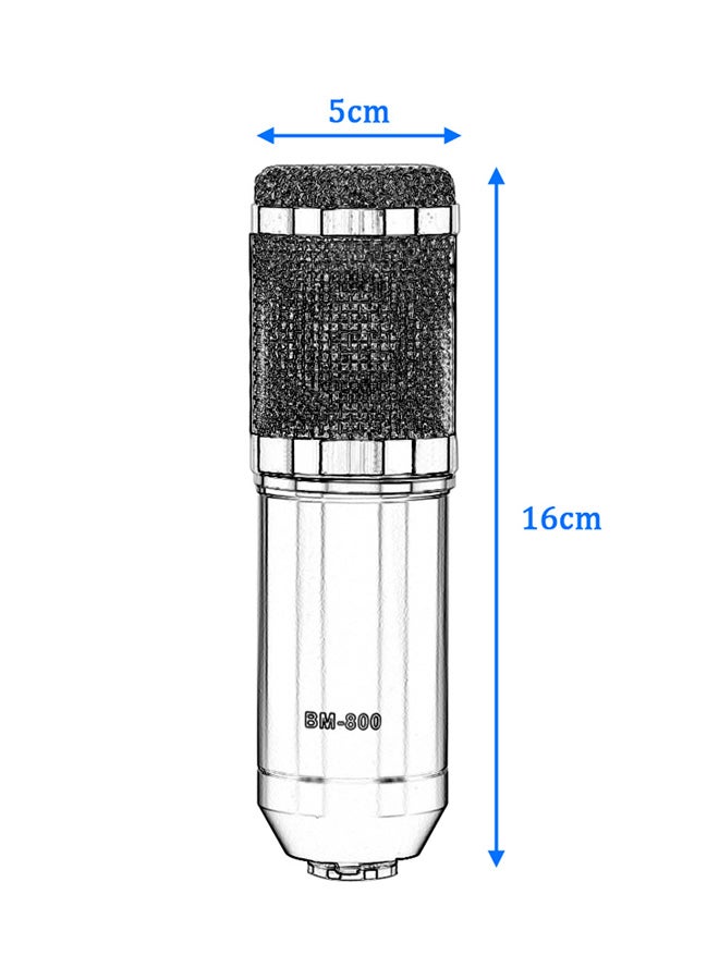 BM-800 Condenser Microphone With Shock Mount BM-800 Black