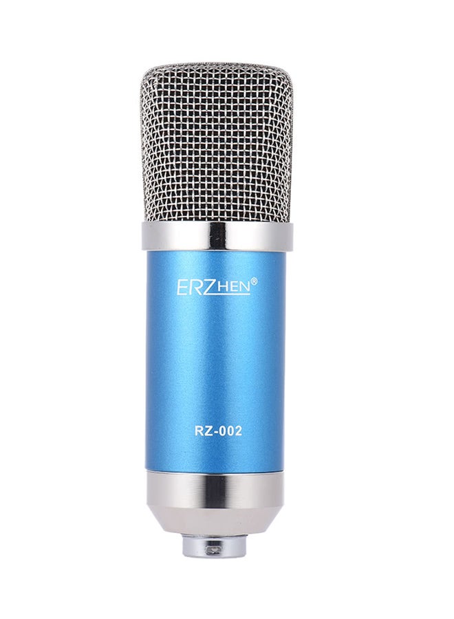 7 Piece Broadcasting Studio Recording Condenser Microphone Kit 1389799 Blue/Black/Silver