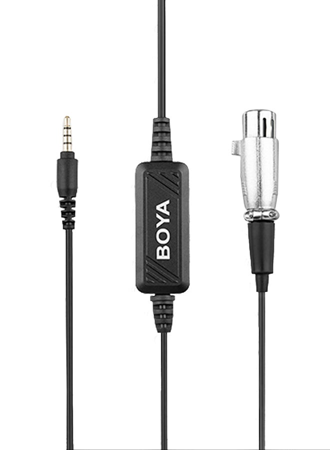 BY-BCA6 XLR TO 3.5MM Plug Microphone Cable BY-BCA6 XLR Black