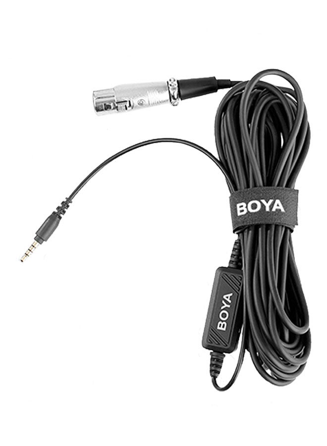 BY-BCA6 XLR TO 3.5MM Plug Microphone Cable BY-BCA6 XLR Black