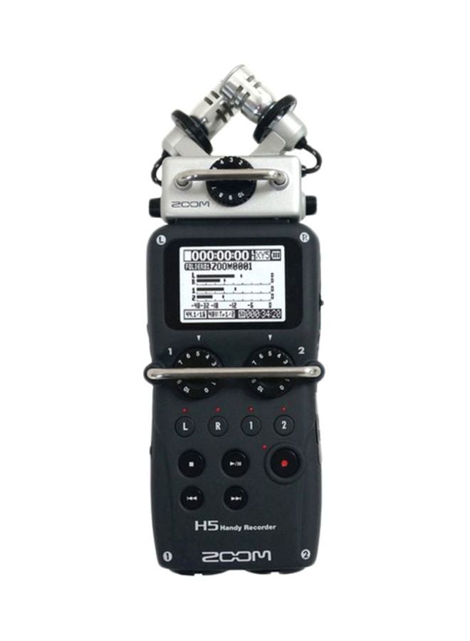 H5 Handy Digital Recorder With Interchangeable Microphone System Black