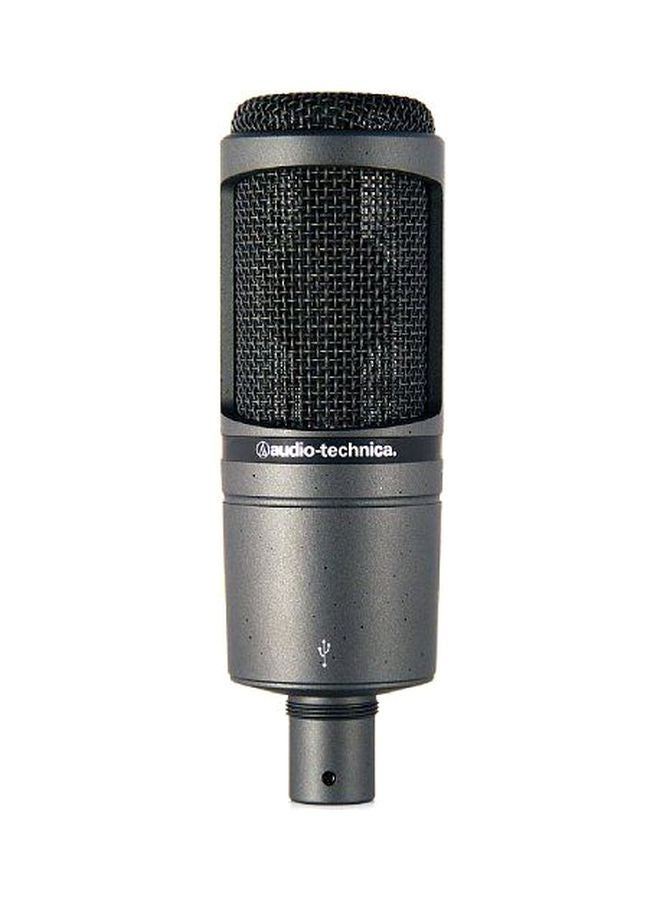 Cardioid Condenser Microphone AT2020USB+ Black