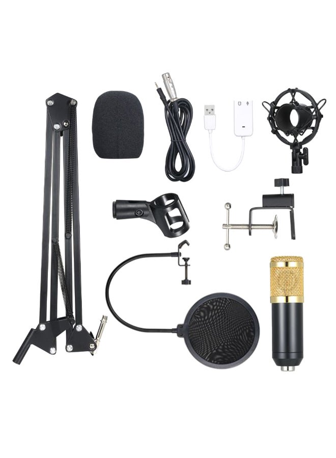 Adjustable Recording Condenser Microphone BM800 Black/Gold/White