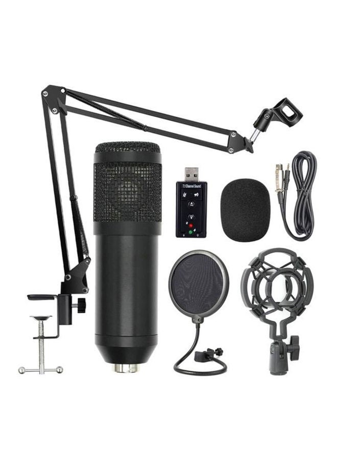 Professional Suspension Microphone Kit BM800 Black