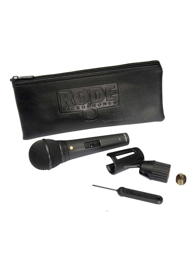 Live Performance Dynamic Microphone With Lockable Switch M1-S Black