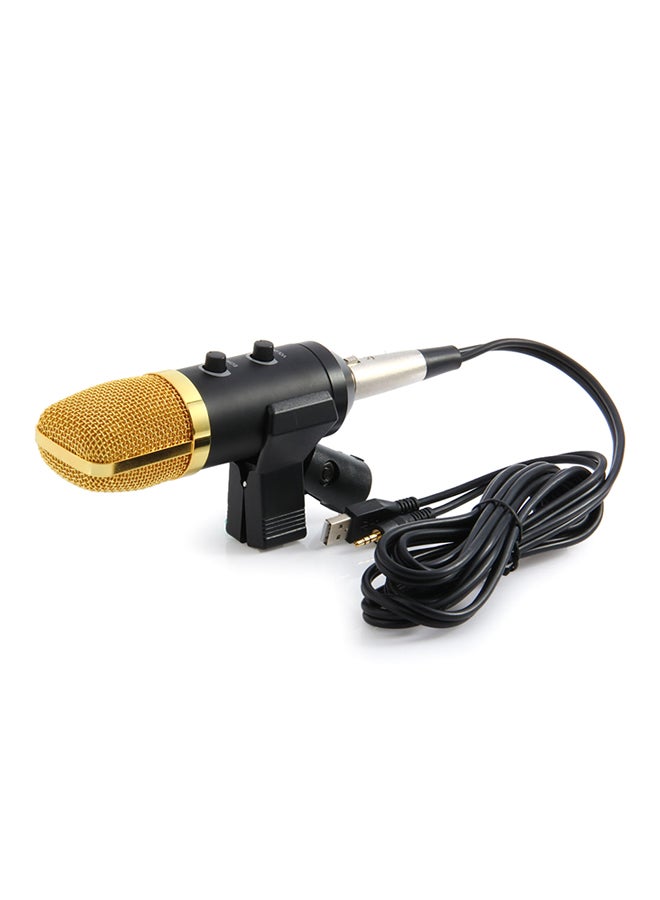 USB Condenser Microphone With Stand HQBWC0827 Black