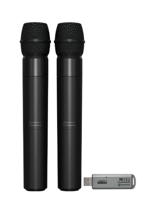 3-Piece Microphones With Dual-Mode USB Receiver Set ULM202USB Black