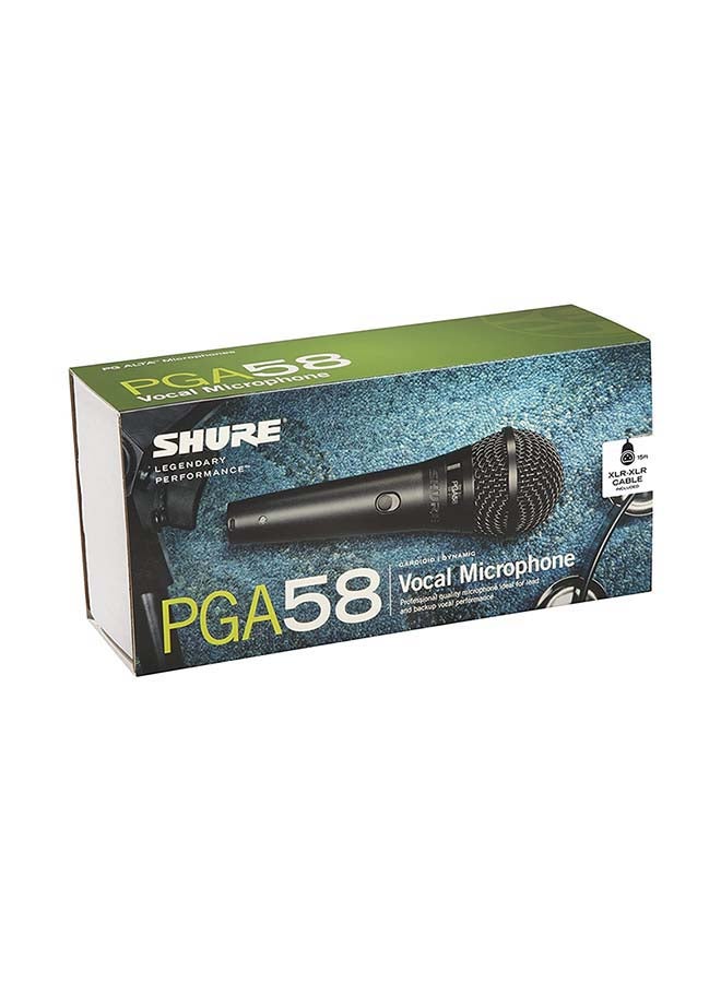 Cardioid Dynamic Vocal Microphone PGA58-XLR-E Black