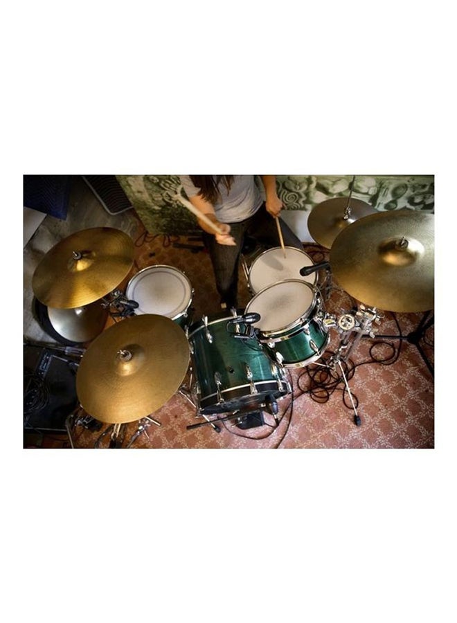 Cardioid Dynamic Snare & Tom Microphone For Musical Instrument Performance Low Frequency Recording & Audio Clarity PGA56-XLR Black