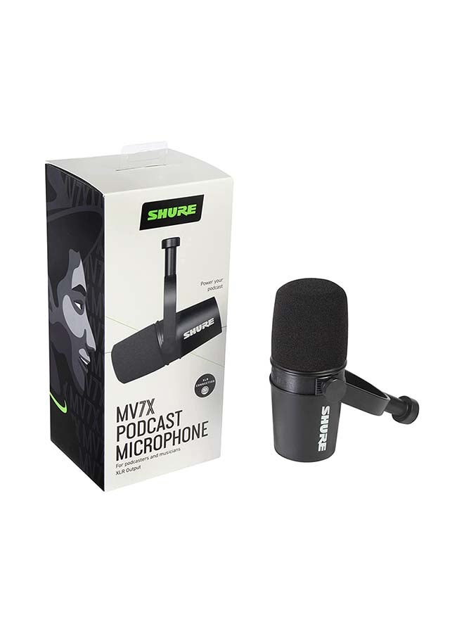 Professional Podcast Microphone MV7X Black