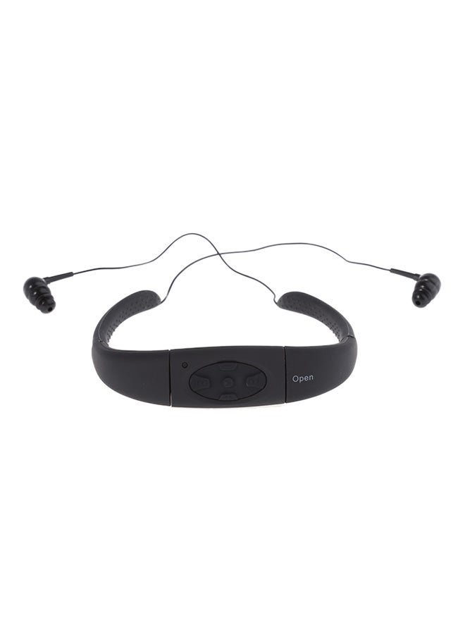 Waterproof Wireless MP3 Player With Earbuds HQ-NO6692002 Black