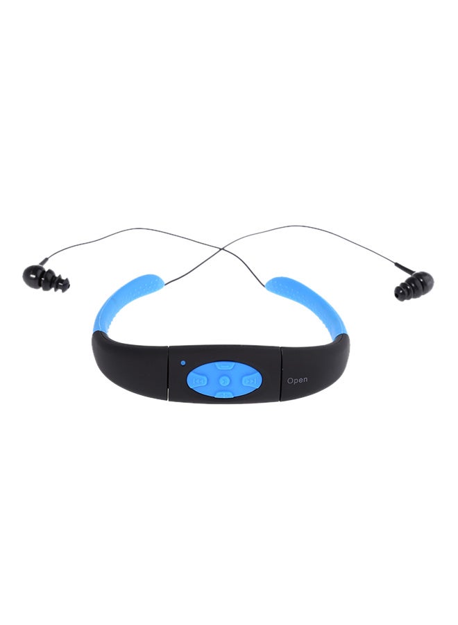 Waterproof Wireless MP3 Player With Earbuds HQ-NO6692005 Blue/Black