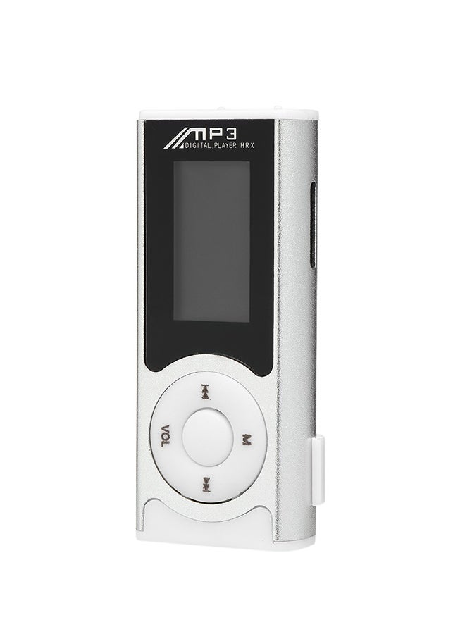 Mini Clip MP3 Digital Music Player V4248S Silver/White