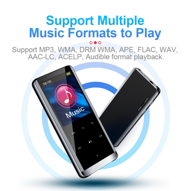 JNN M13 MP3 Portable Digital Music Player V7080-16G_P Black