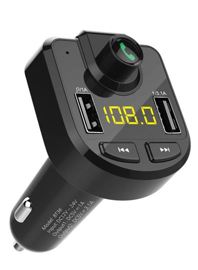 Bluetooth FM Transmitter With MP3 Player CZLY19062602 Black