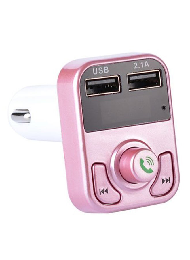 Bluetooth FM Transmitter With MP3 Player CZLY19062690 Pink/White