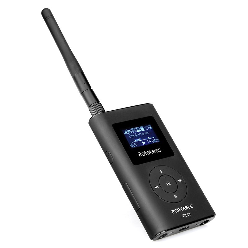 FT11 Handheld FM Transmitter V5026_P Black