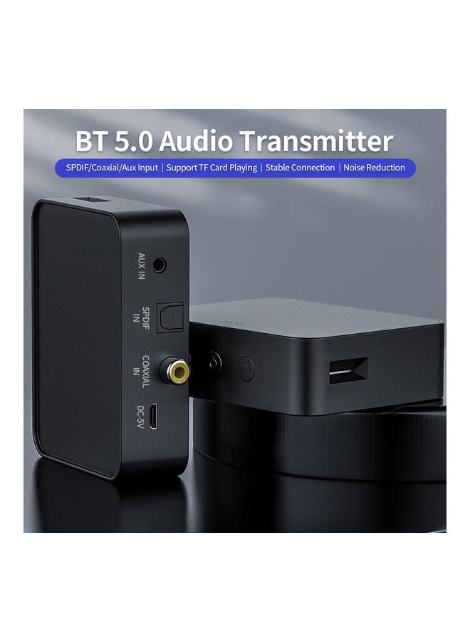 BT 5.0 Audio Transmitter V9364-2_P Black