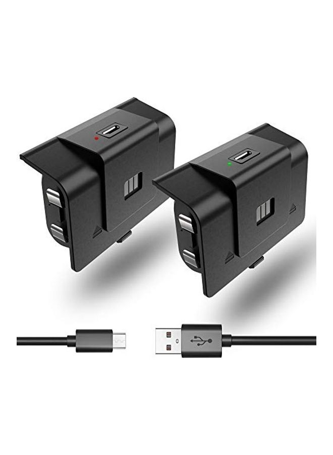 2-Pack Rechargeable Controller Wired Battery Pack