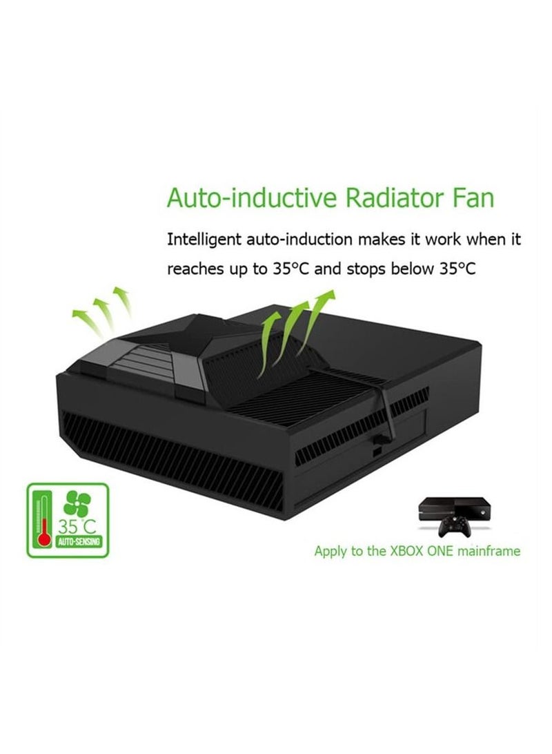 PG-X010 External Cooling Fan USB Power 35 Degree Smart Auto-Sensing Built-in Cooler Temperature Control Fan compatible with XBox One