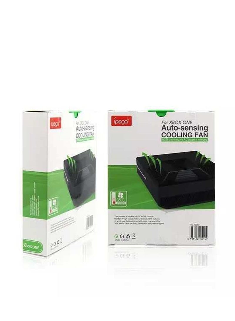 PG-X010 External Cooling Fan USB Power 35 Degree Smart Auto-Sensing Built-in Cooler Temperature Control Fan compatible with XBox One
