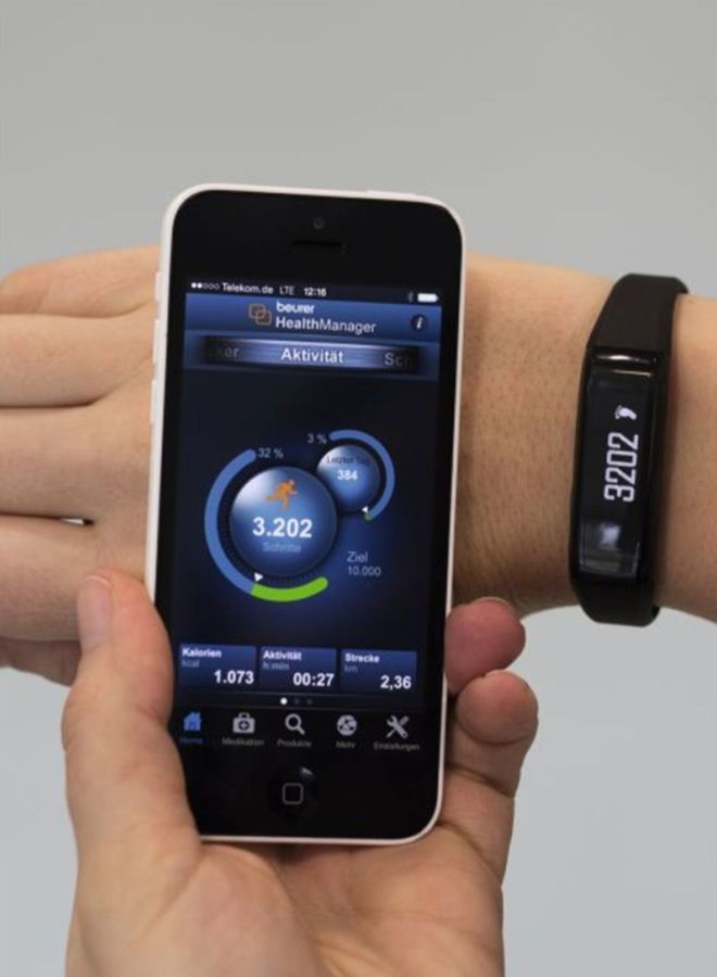 Activity Sensor Fitness Tracker Black