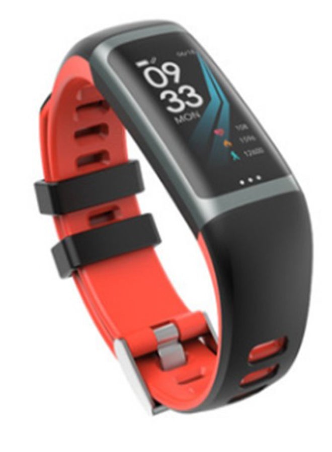 G26 Pedometer Heart Rate Monitor Fitness Tracker Red/Black