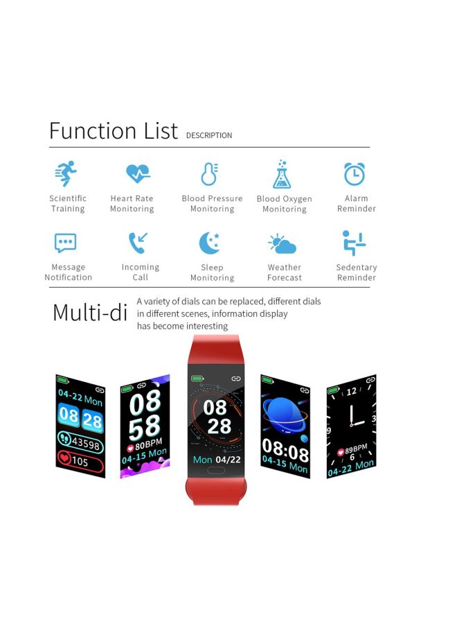 RD11 Fitness Tracker Red