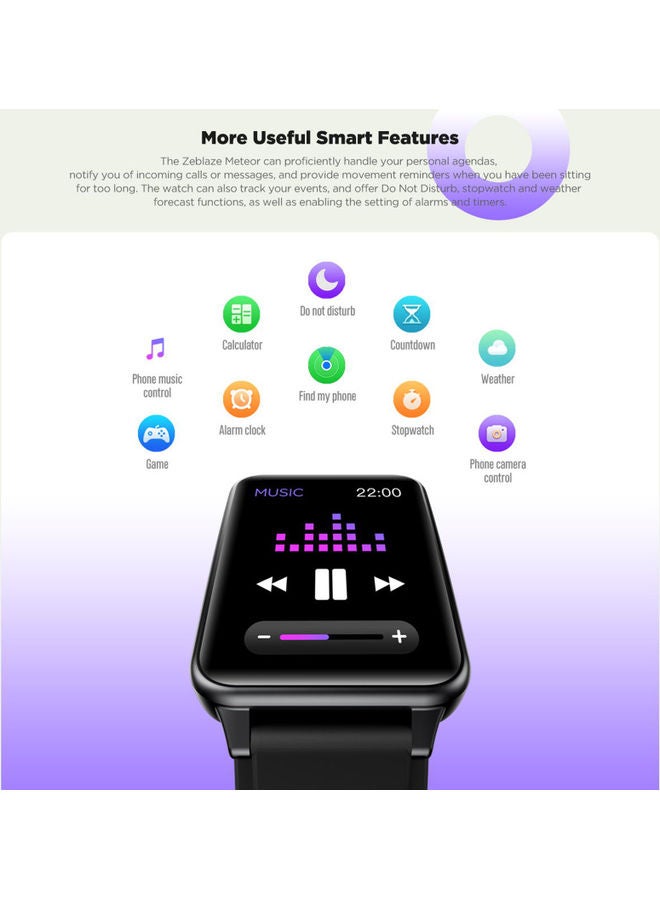 Meteor Smart Bracelet Black