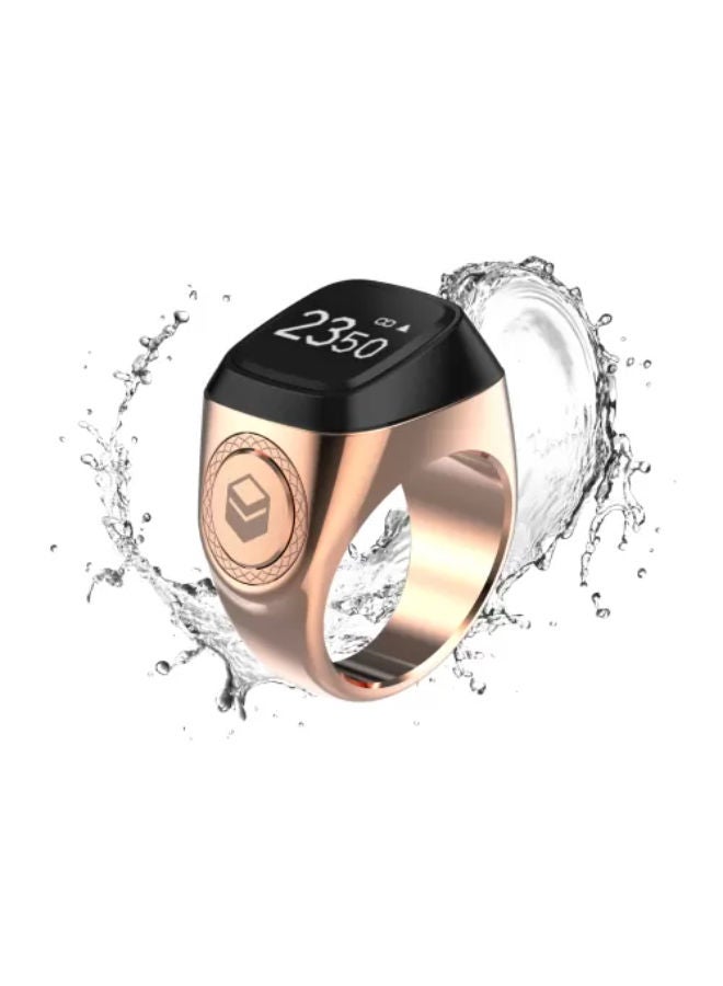 Smart Tasbih Zikr Aluminium Ring - Rose Gold - 18mm