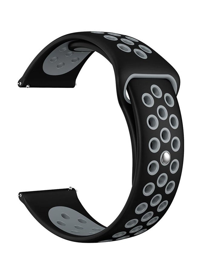 Replacement Watch Band For Fitbit Versa Black/Grey