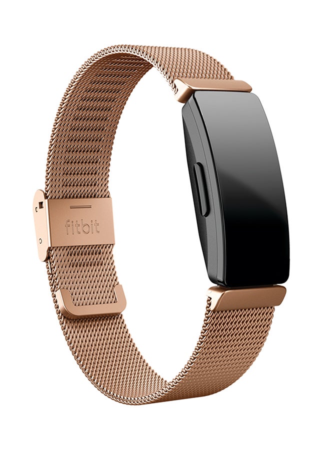 Inspire Metal Mesh Design Stainless Steel Replacement Band Rose Gold