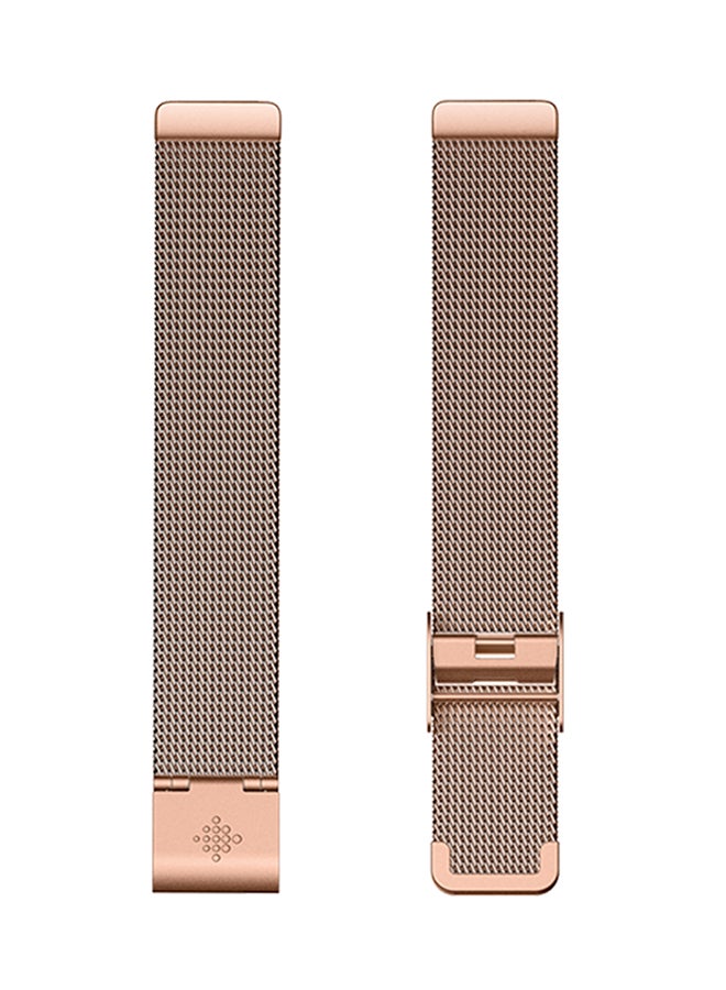 Inspire Metal Mesh Design Stainless Steel Replacement Band Rose Gold