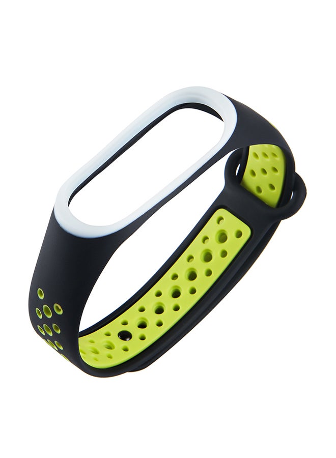 Replacement Watch Band For Xiaomi Mi Band 4 Black/Green