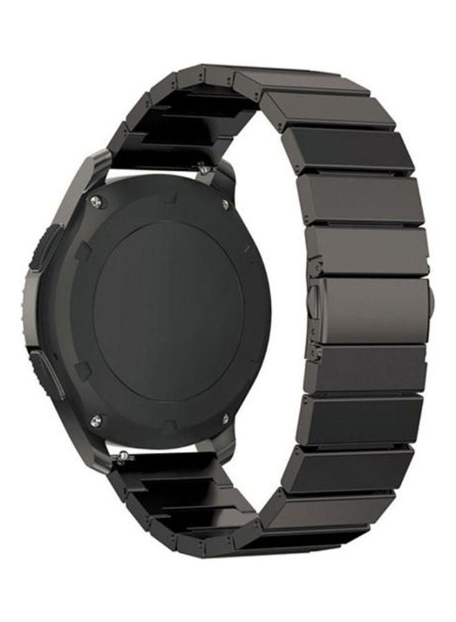 Watch Strap Men Link Bracelet Stainless Steel Watch Band Strap Metal Clasp For Samsung Gear S3 Black