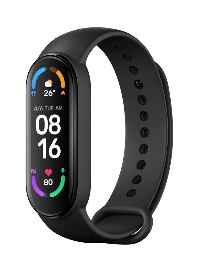 Mi Smart Band 6 Sports Bracelet- Amoled Display + Extra Silicone Strap 1.56inch Black