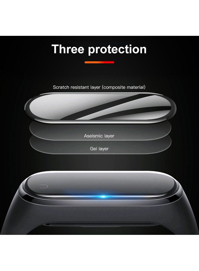 Smart Bracelet Anti-scratch Protective Film Cover for Xiaomi Band 4 Black