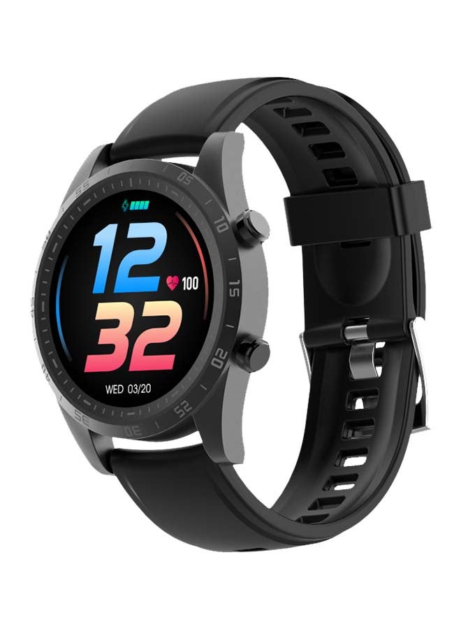 Tempo W2 Smart Watch/ 1.28-inch HD Full Touchscreen/ 75% Larger Display/ Up to 20 Days/ IP67 Waterproof/ Customized Clock Faces/ Music Controls/ Heart Rate and Activity Tracking/ 24 Training Mode/ Real-Time Notification/ Stopwatch Black