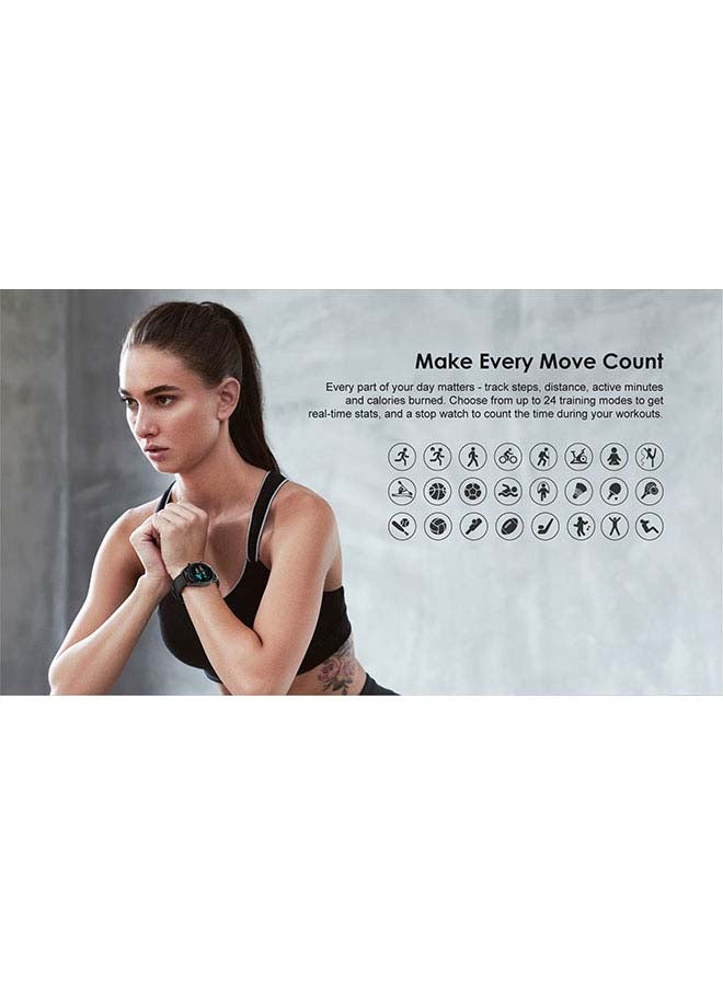 Tempo W2 Smart Watch/ 1.28-inch HD Full Touchscreen/ 75% Larger Display/ Up to 20 Days/ IP67 Waterproof/ Customized Clock Faces/ Music Controls/ Heart Rate and Activity Tracking/ 24 Training Mode/ Real-Time Notification/ Stopwatch Black
