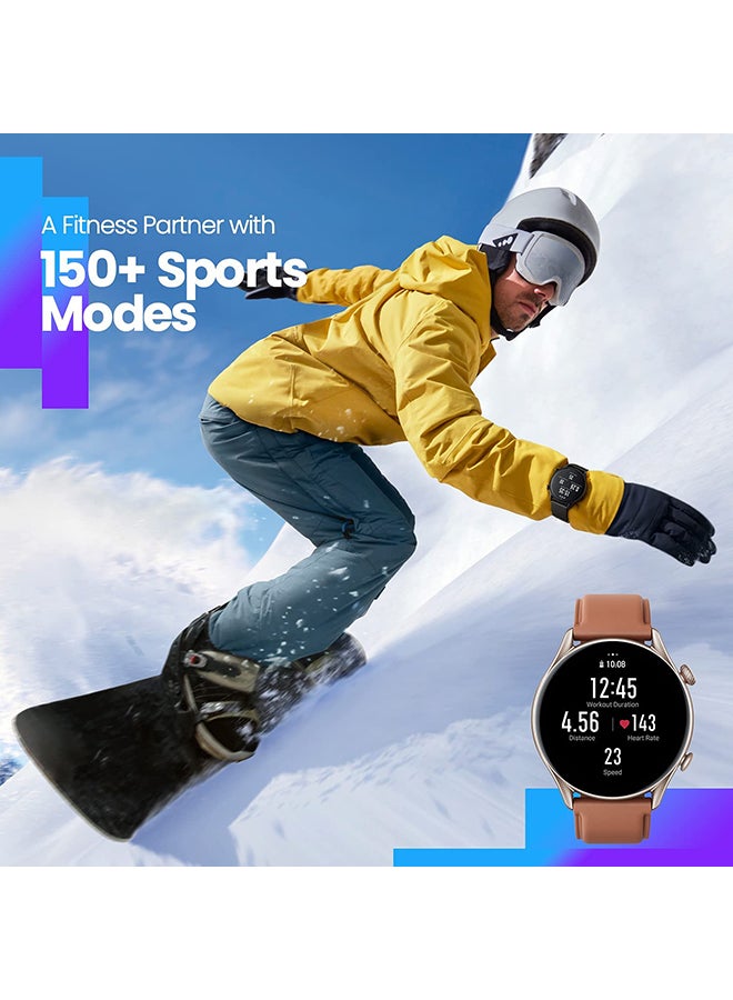 GTR 3 Pro Smart Watch And Free Scale With Alexa GPS WiFi Brown