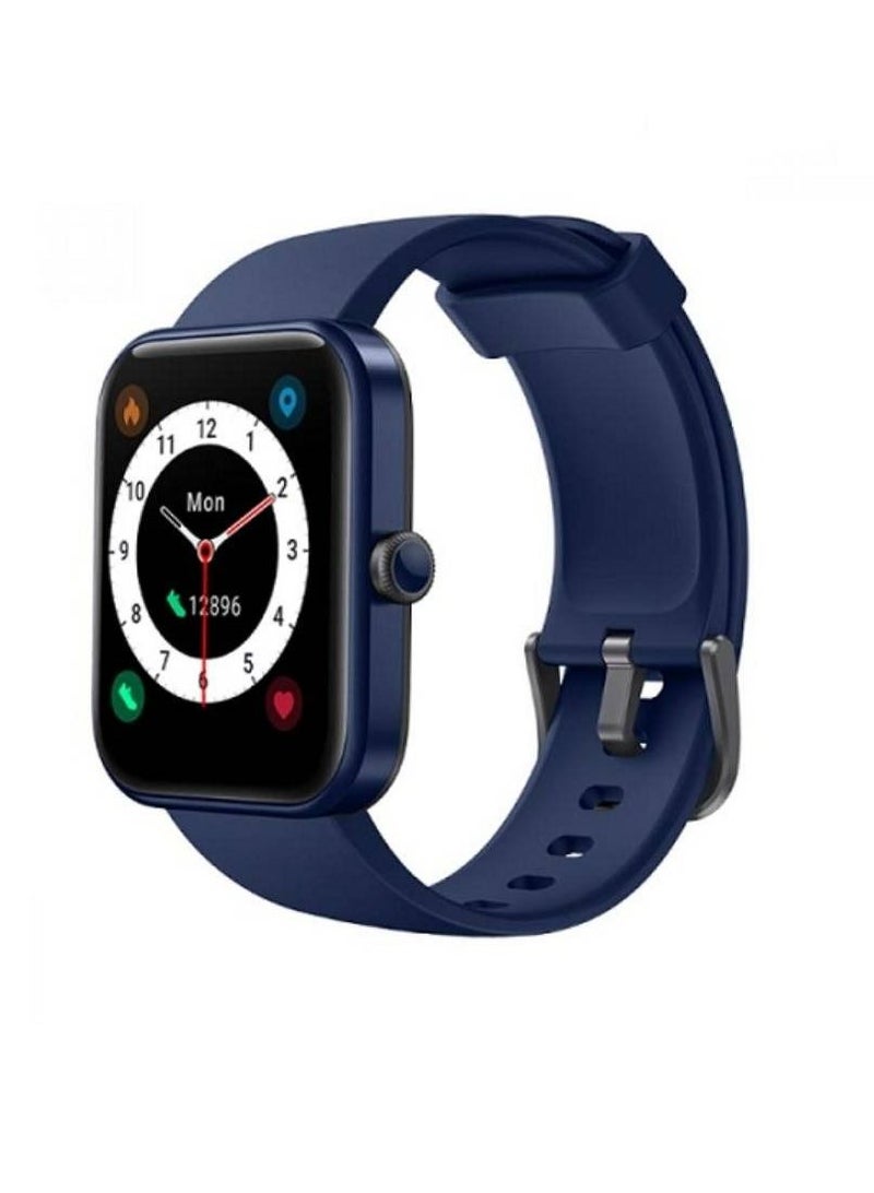 Bluetooth Calling Smart Watch With Qi Wireless Charging Blue