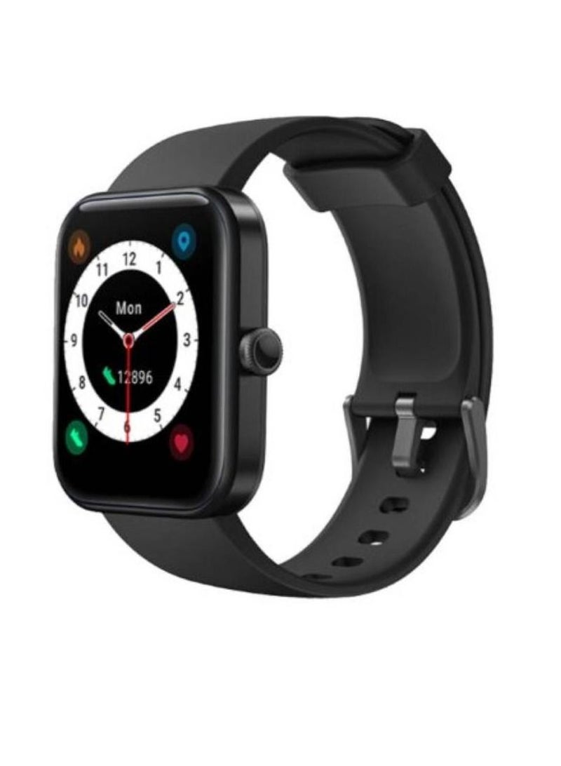 Bluetooth Calling Smart Watch With Wireless Charging Black