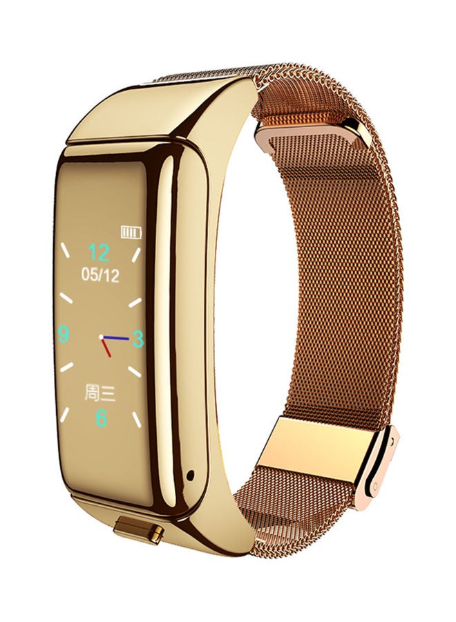 2 in 1 Bluetooth Headset Watch Gold