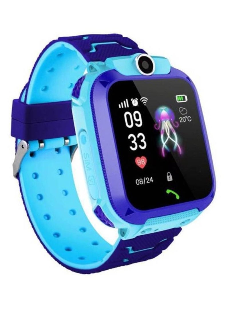 Kids Outdoor Sport Waterproof Bluetooth Watch Blue