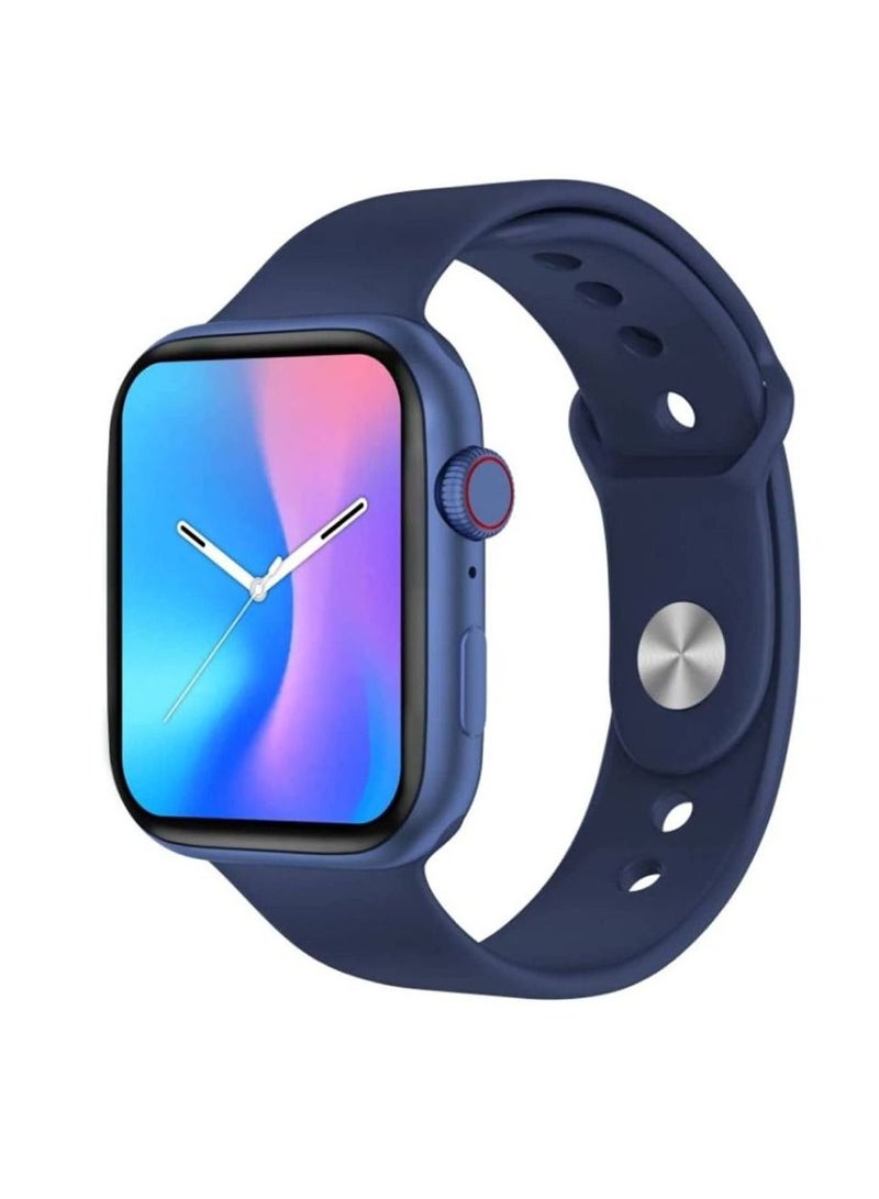 Bluetooth Full Touch Screen Smart Watch Blue