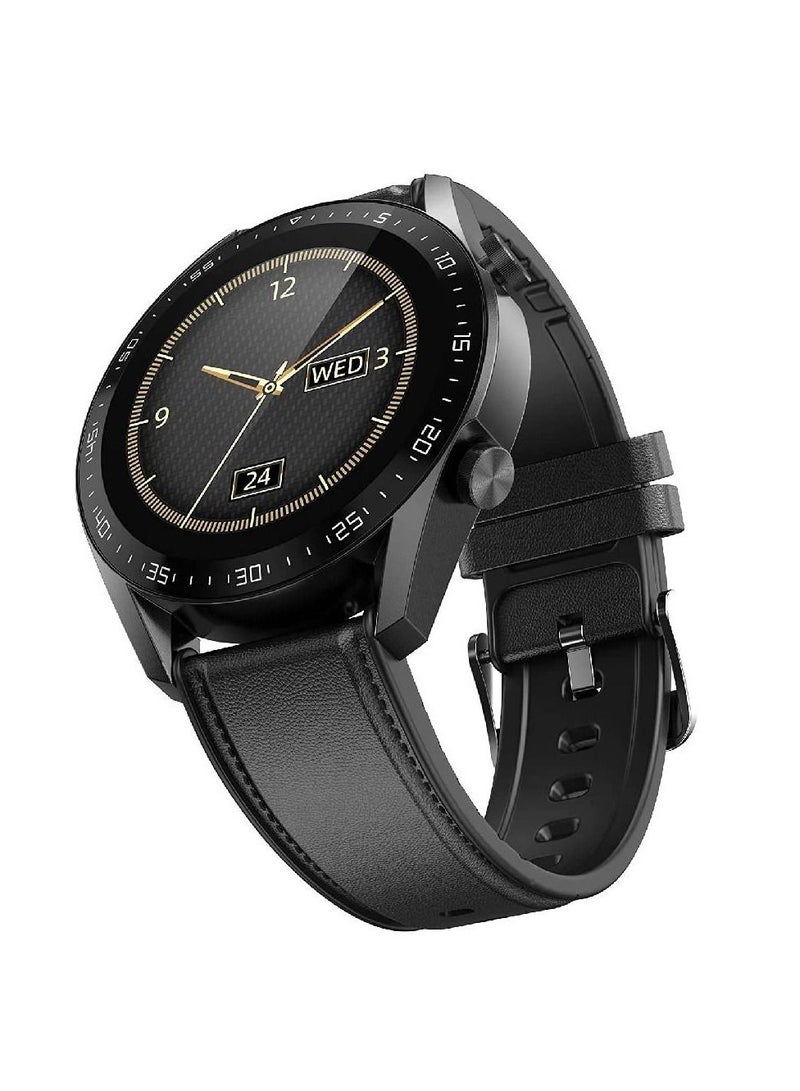 GT1 Smart Watch with Bluetooth Calling, Large Battery, Heart Rate, Sleep, Blood Pressure, And Exercise Monitoring, Sports Modes Black